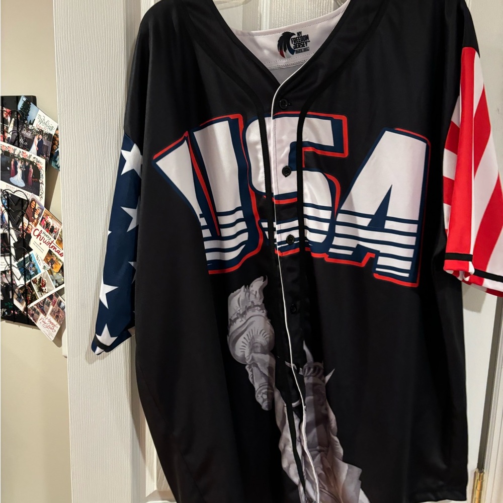 Patriotic USA Men's Shirt Big and Tall